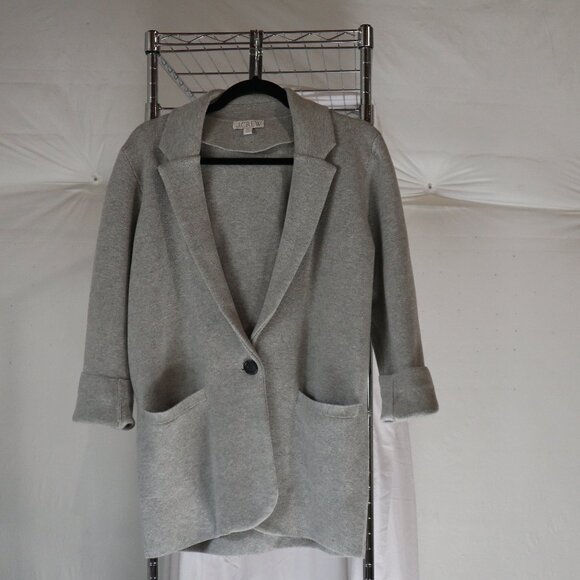 JCREW knit gray blazer, size xs, Sweater blazer - Picture 1 of 8